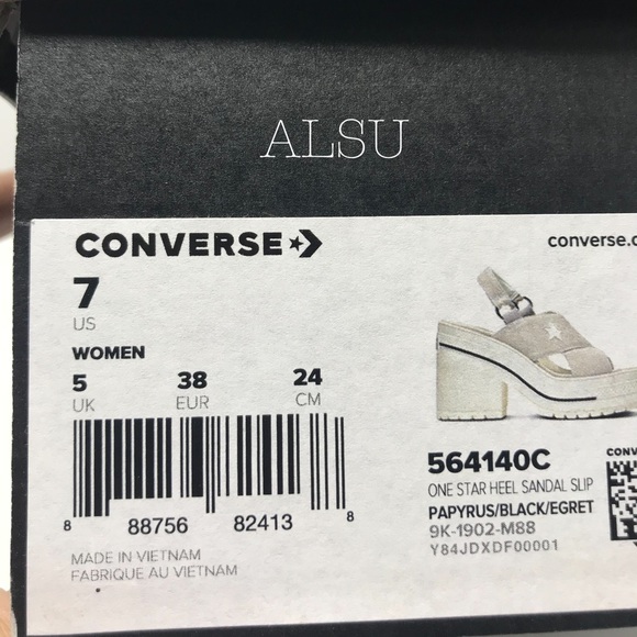 Converse One Star Herl Sandal Papyrus W AUTHENTIC - Picture 8 of 8